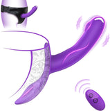 Vibrating Strap-On Dildo With Remote Control
