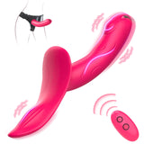 Vibrating Strap-On Dildo With Remote Control