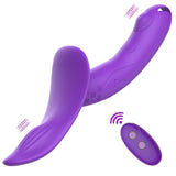 Vibrating Strap-On Dildo With Remote Control